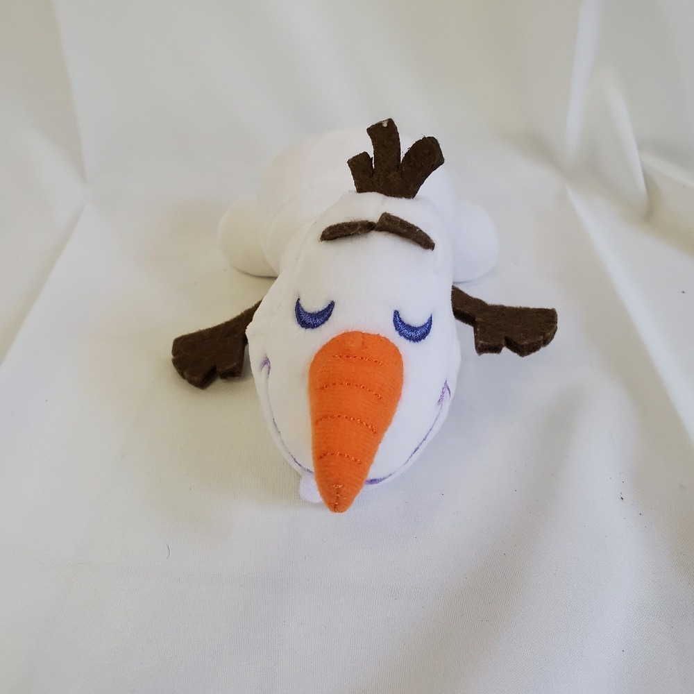 Disney‎ Mini Cuddleez Frozen Sleepy Olaf Snowman 6" Plush Toy Stuffed Animal New